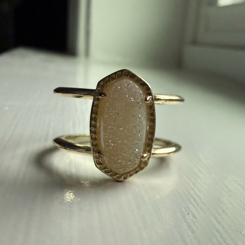 Kendra Scott Elyse Ring in Gold with Iridescent Drusy